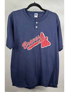 Vintage Atlanta Braves Russell “Brown Hardware” T-Shirt Men’s Size Large